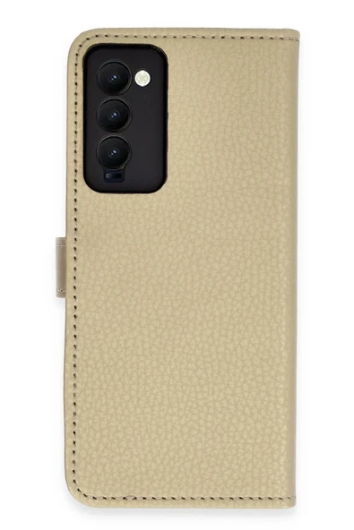 Tecno Camon 18 Kılıf Trend S Plus Kapaklı Kılıf - Gold ürün görseli