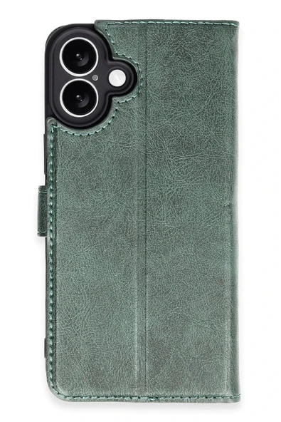 iPhone 16 Plus Kılıf Trend S Plus Kapaklı Kılıf - Yeşil ürün görseli