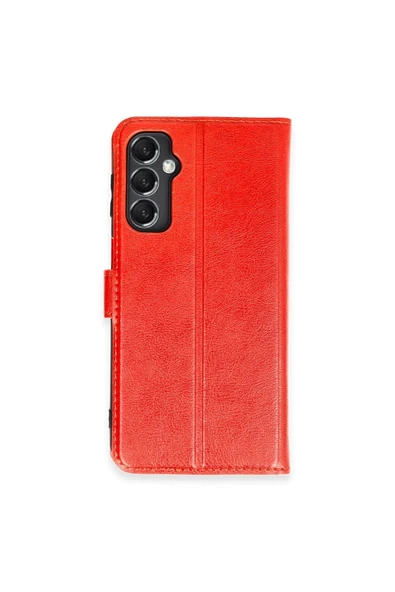 Samsung Galaxy M34 5G Kılıf Trend S Plus Kapaklı Kılıf - Kırmızı ürün görseli