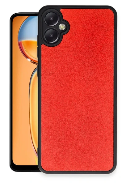 Samsung Galaxy A06 Kılıf Aras Deri Kapak - Kırmızı ürün görseli