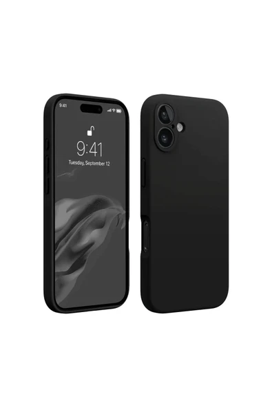 iPhone 16 Kılıf First Silikon - Siyah ürün görseli