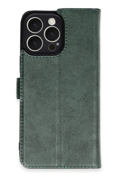 iPhone 16 Pro Max Kılıf Trend S Plus Kapaklı Kılıf - Yeşil ürün görseli