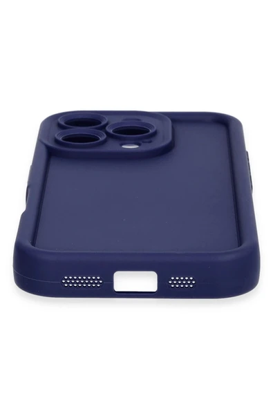 iPhone 16 Pro Kılıf Viera Silikon - Lacivert - Resim 3