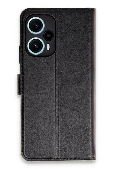 Xiaomi Poco F5 Kılıf Trend S Plus Kapaklı Kılıf - Siyah ürün görseli 1