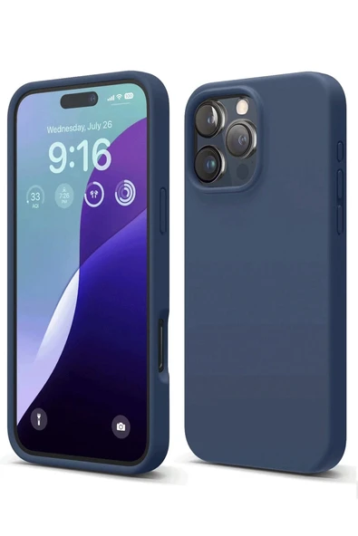 iPhone 16 Pro Max Kılıf First Silikon - Lacivert ürün görseli