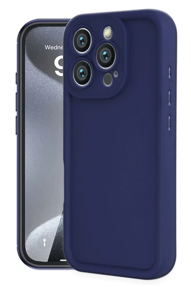 iPhone 16 Pro Kılıf Viera Silikon - Lacivert ürün görseli