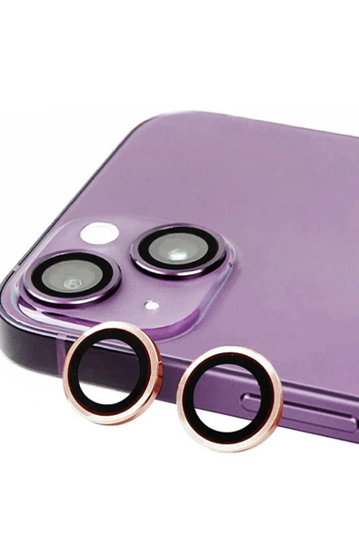 iPhone 15 Plus Raze Metal Kamera Lens - Pembe ürün görseli