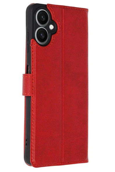 Samsung Galaxy A06 Kılıf Trend S Plus Kapaklı Kılıf - Kırmızı ürün görseli