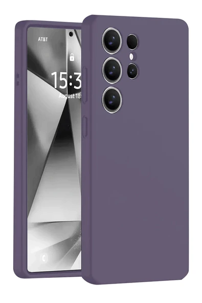 Samsung Galaxy S25 Ultra Kılıf Nano içi Kadife Silikon - Mor ürün görseli