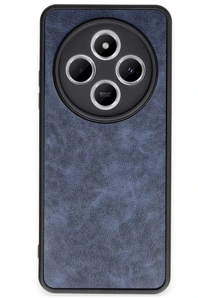 Xiaomi Redmi 14C Kılıf Aras Deri Kapak - Lacivert - Resim 2