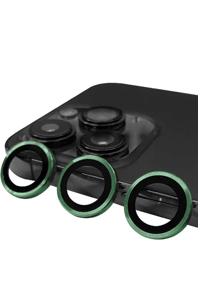 iPhone 13 Pro Max Raze Metal Kamera Lens - Yeşil ürün görseli