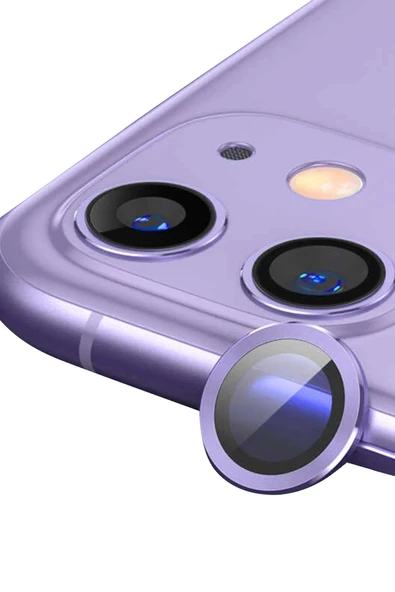 iPhone 11 Raze Metal Kamera Lens - Mor ürün görseli