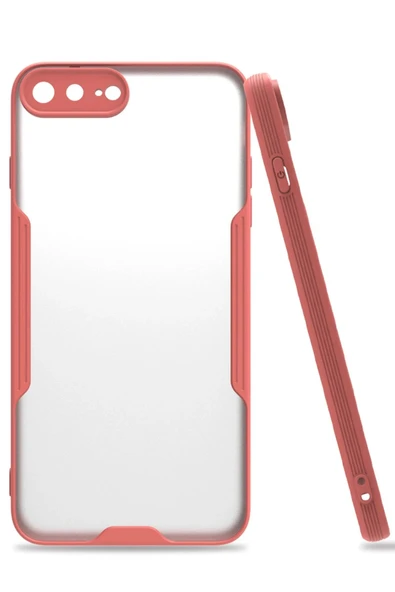 iPhone 7 Plus Kılıf Platin Silikon - Pembe ürün görseli