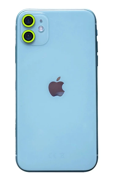 iPhone 11 Neon Fosforlu Kamera Lens - Yeşil ürün görseli