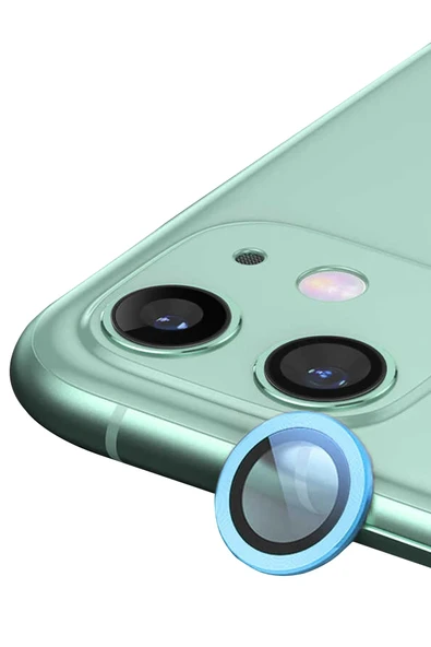 iPhone 12 Mini Raze Metal Kamera Lens - Mavi ürün görseli