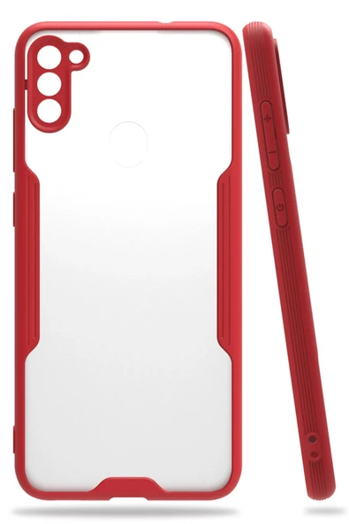 Samsung Galaxy A11 Kılıf Platin Silikon - Kırmızı ürün görseli