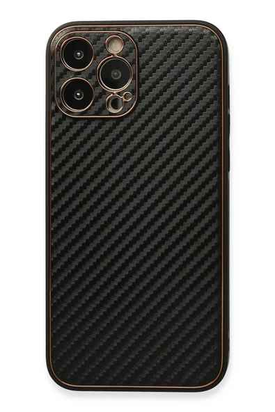 iPhone 13 Pro Max Kılıf Coco Karbon Silikon - Siyah ürün görseli