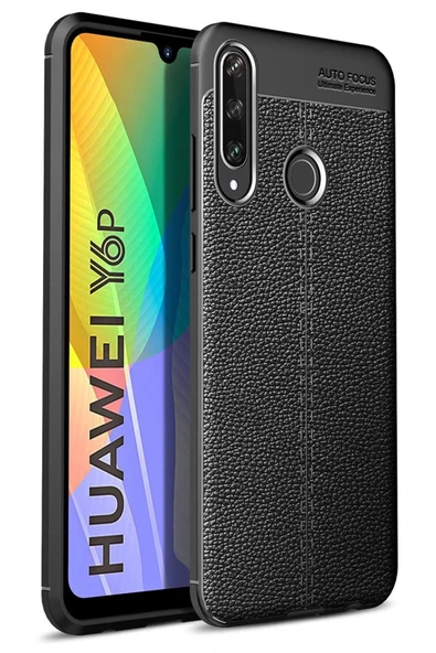 Huawei Y6P Kılıf Auto Focus Kapak - Siyah ürün görseli