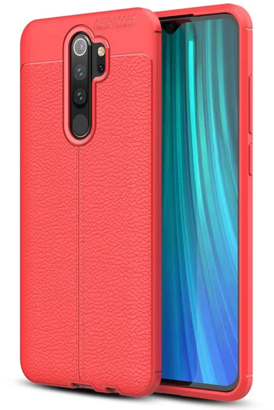 Xiaomi Redmi Note 8 Pro Kılıf Auto Focus Kapak - Kırmızı - 1