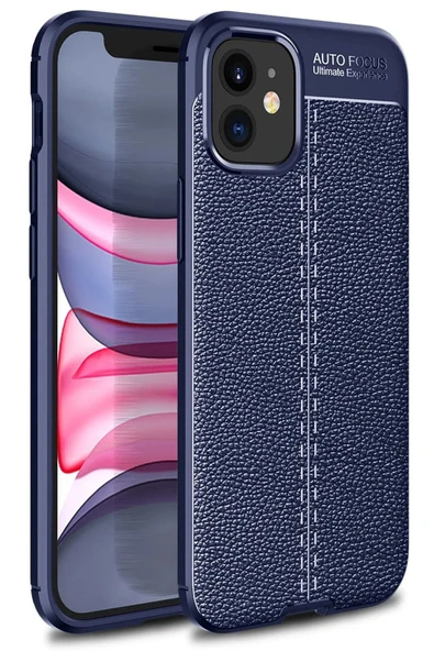 iPhone 12 Mini Kılıf Auto Focus Kapak - Lacivert ürün görseli