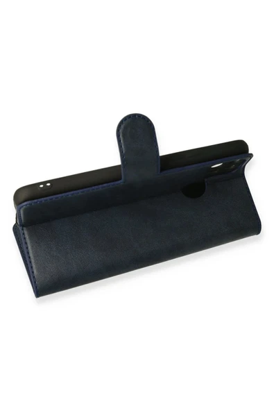 Realme C25 Kılıf Trend S Plus Kapaklı Kılıf - Lacivert - Resim 2