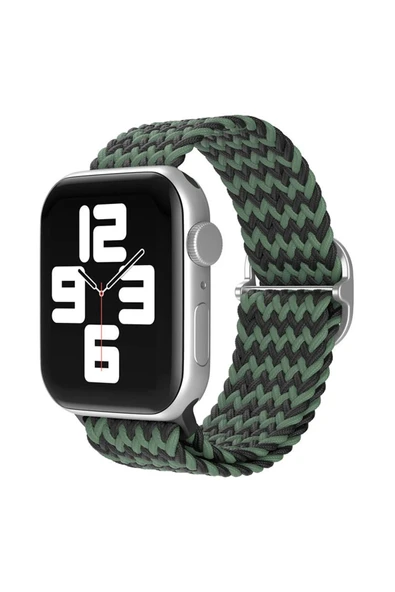 Apple Watch 38mm Star Kordon - Zigzag Yeşil-Siyah ürün görseli