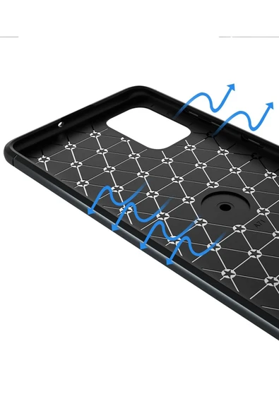 Samsung Galaxy M31S Kılıf Range Yüzüklü Silikon - Mavi - Resim 5