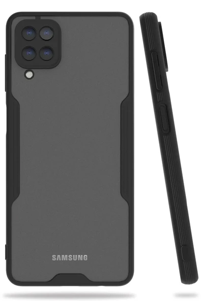 Samsung Galaxy A22 Kılıf Platin Silikon - Siyah ürün görseli