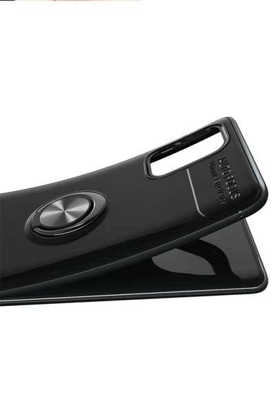 Samsung Galaxy M31S Kılıf Range Yüzüklü Silikon - Mavi - Resim 3