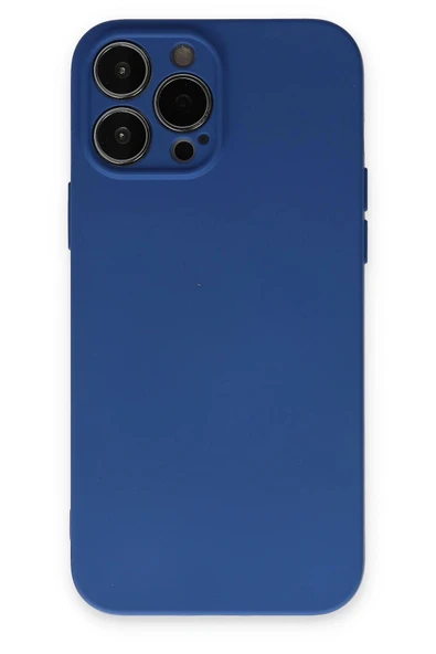 iPhone 13 Pro Max Kılıf Nano içi Kadife Silikon - Lacivert ürün görseli