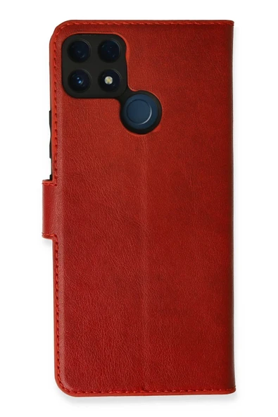 Realme C25 Kılıf Trend S Plus Kapaklı Kılıf - Kırmızı ürün görseli