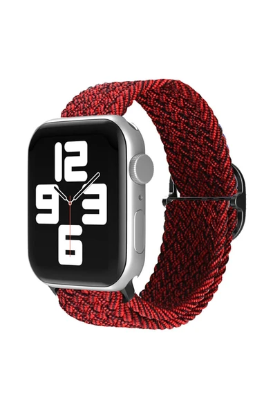 Apple Watch 42mm Star Kordon - Siyah-Bordo ürün görseli
