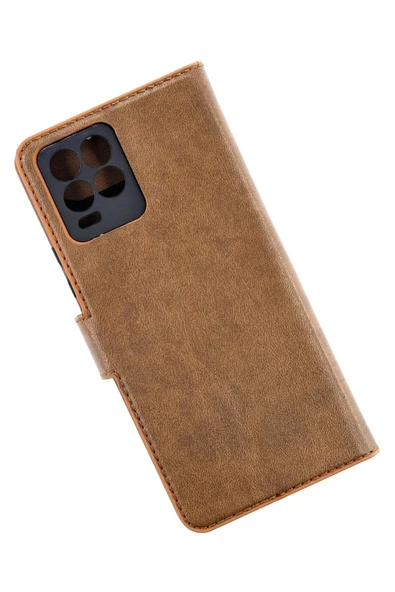 Realme 8 Pro Kılıf Trend S Plus Kapaklı Kılıf - Taba - Resim 2