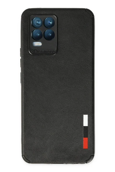 Realme 8 Kılıf Loop Deri Silikon - Siyah ürün görseli