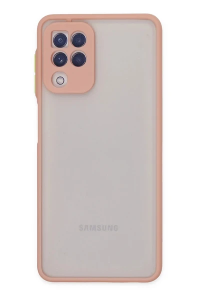 Samsung Galaxy A22 Kılıf Montreal Silikon Kapak - Pembe - Resim 2