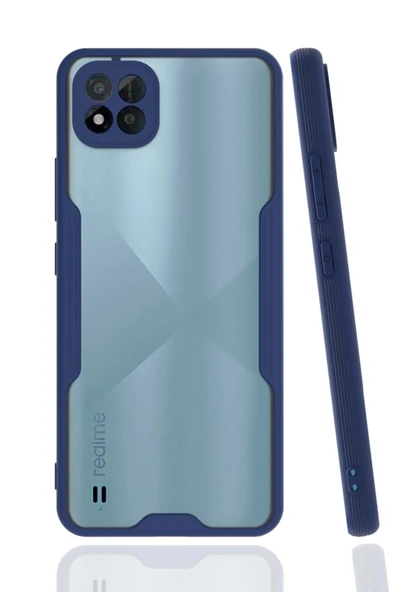 Realme C11 2021 Kılıf Platin Silikon - Lacivert ürün görseli