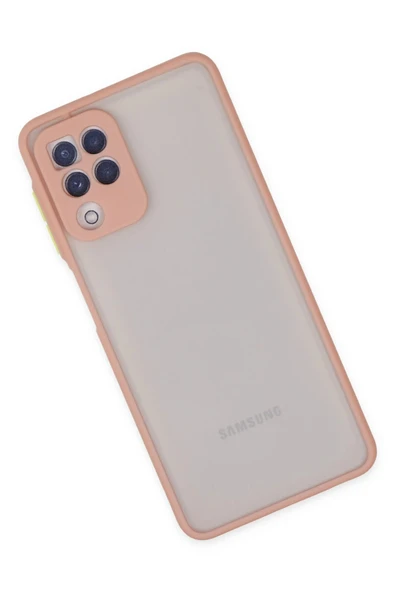Samsung Galaxy A22 Kılıf Montreal Silikon Kapak - Pembe - Resim 3