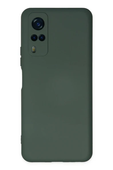 Vivo Y53S Kılıf Nano içi Kadife Silikon - Koyu Yeşil ürün görseli