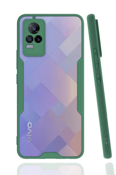 Vivo V21e Kılıf Platin Silikon - Yeşil ürün görseli