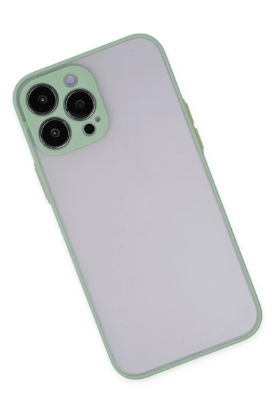 iPhone 13 Pro Kılıf Montreal Silikon Kapak - Turkuaz - Resim 2