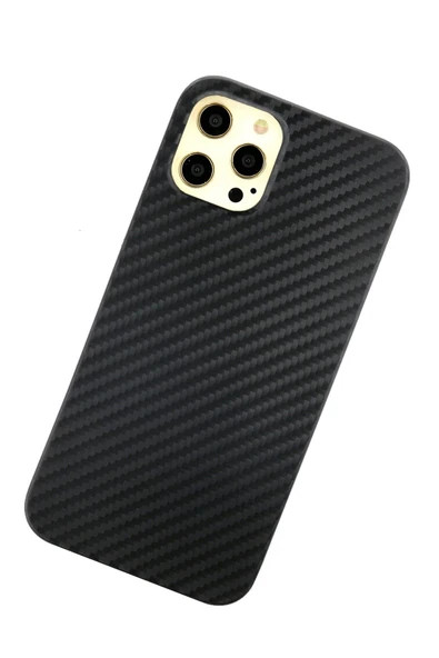 iPhone 12 Pro Max Kılıf Karbon PP Silikon - Siyah - Resim 3