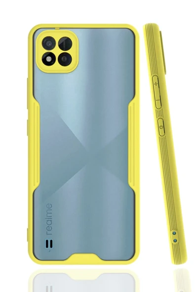 Realme C11 2021 Kılıf Platin Silikon - Sarı ürün görseli
