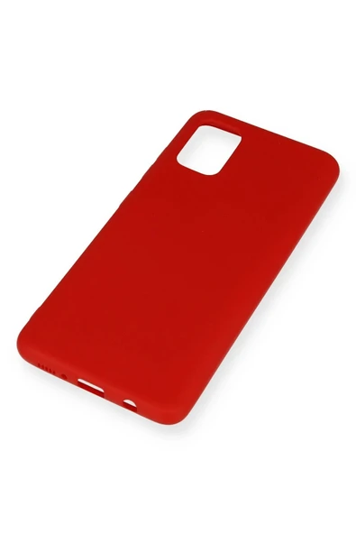 Samsung Galaxy A51 Kılıf Nano içi Kadife Silikon - Kırmızı - Resim 3