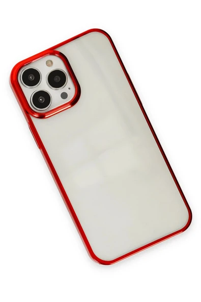 iPhone 13 Pro Kılıf Element Silikon - Kırmızı - Resim 3