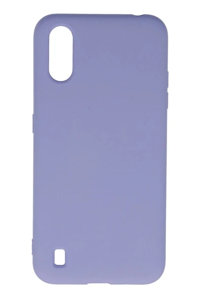 Samsung Galaxy A01 Kılıf Nano içi Kadife Silikon - Lila ürün görseli