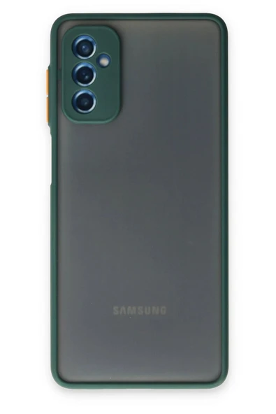 Samsung Galaxy M52 5G Kılıf Montreal Silikon Kapak - Yeşil ürün görseli