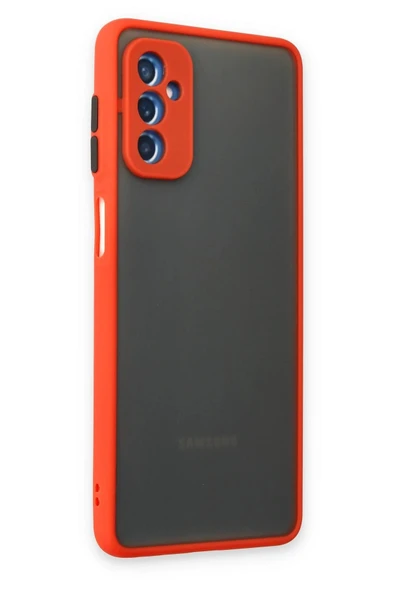 Samsung Galaxy M52 5G Kılıf Montreal Silikon Kapak - Kırmızı - Resim 2