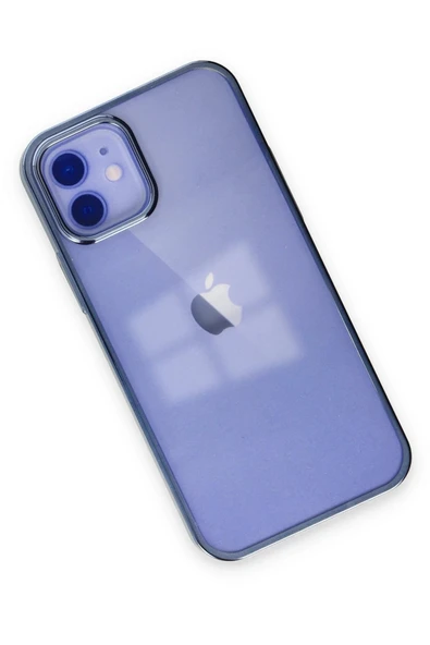 iPhone 12 Kılıf Element Silikon - Mavi - Resim 3