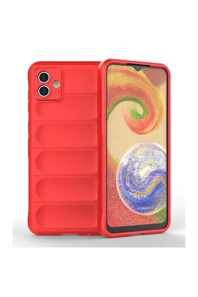 Samsung Galaxy A04E Kılıf Optimum Silikon - Kırmızı ürün görseli