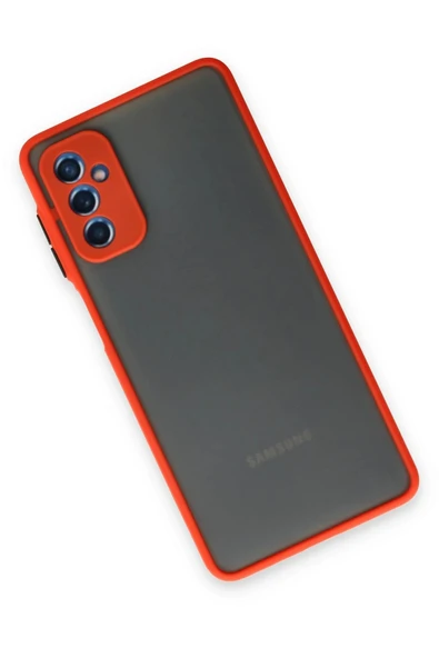Samsung Galaxy M52 5G Kılıf Montreal Silikon Kapak - Kırmızı - Resim 3